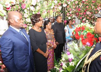 Recueillement à l’occasion du 15ème anniversaire de la disparition d’Edith Lucie Bongo Ondimba.