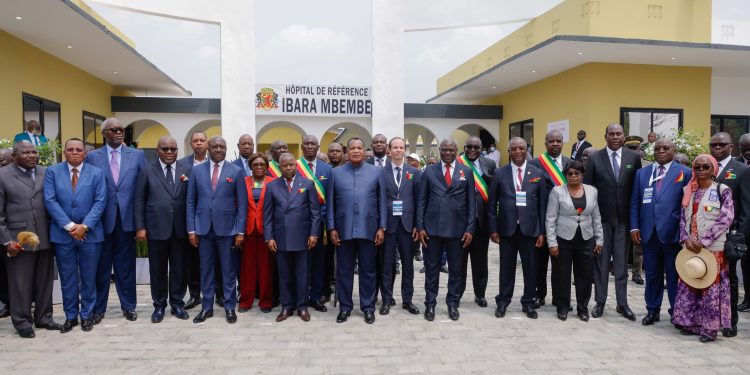 Inauguration de l’hôpital de référence Ibara Mbembe d’Ollombo.