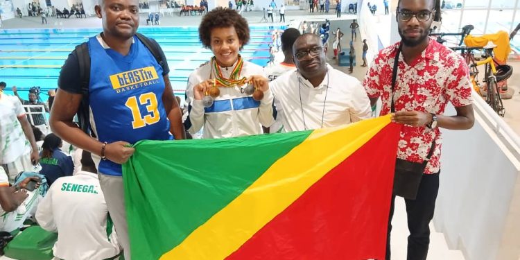 Championnat d’Afrique de Natation zone 2: Sophie Clara Motholeil Kloppenburg décroche quatre médailles à Dakar.