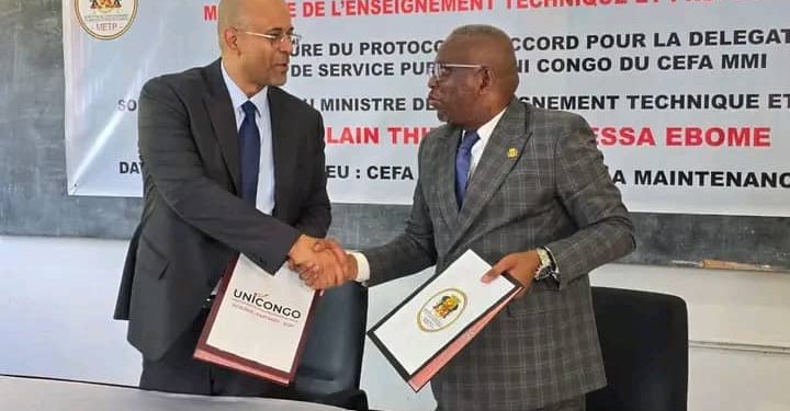 CEFA- MMI et UNICONGO Signature d’un protocole d’accord garantissant l’employabilité durable des jeunes