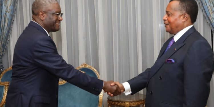 AUDIENCE : RECEPTION DU DOCTEUR DENIS MUKWEGE PAR LE PRESIDENT DENIS SASSOU-N’GUESSO