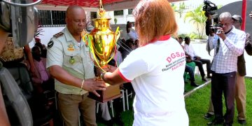 VOLLEY-BALL : LA DGSP DAMES CHAMPIONNE DE LA ZONE 4 FELICITEE PAR SON PRESIDENT GENERAL