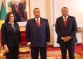 Cérémonie de présentation des lettres de créances de six ambassadeurs