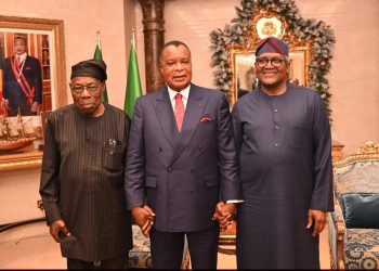 Olusegun Obasandjo et Aliko Dangoté, reçus à la Présidence de la République