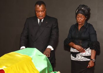 Hommage de la Nation à Firmin Ayessa, ministre d’Etat, ministre de la fonction publique, du travail et de la sécurité sociale.