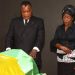 Hommage de la Nation à Firmin Ayessa, ministre d’Etat, ministre de la fonction publique, du travail et de la sécurité sociale.