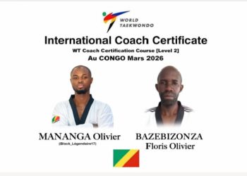 Taekwondo: Deux Coachs Congolais certifiés par la fédération mondiale