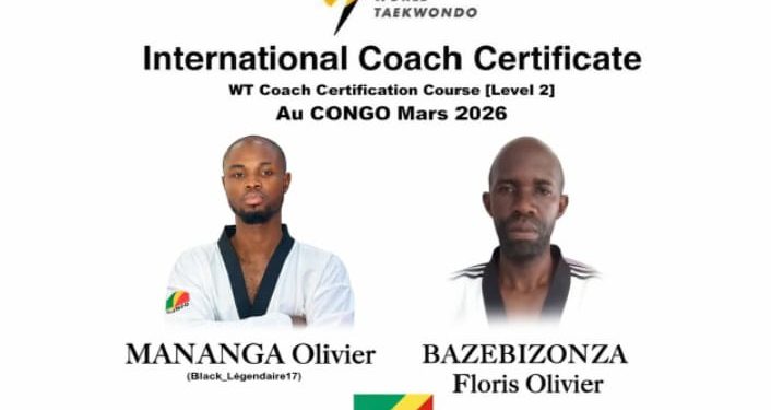 Taekwondo: Deux Coachs Congolais certifiés par la fédération mondiale