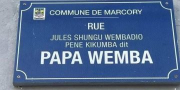 Une rue rebaptisée au nom de Papa Wemba à Abidjan, en Côte d’Ivoire.