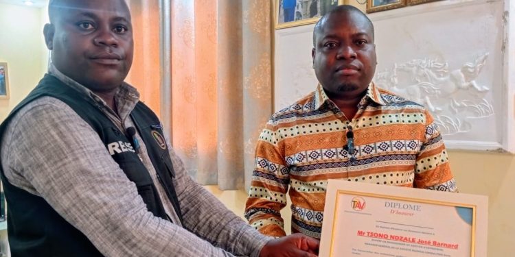 Un diplôme d’honneur pour José Barnard Tsono Ndzalé